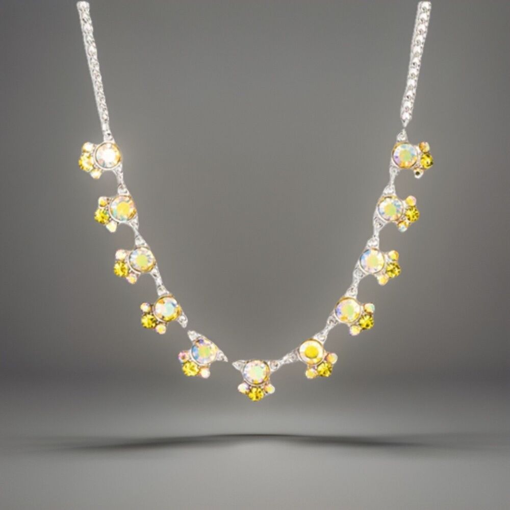 Paparazzi Tabloid Treasure Yellow Necklace - Paw Print Floating Charm